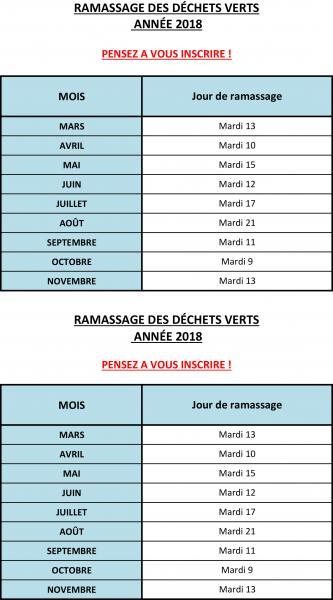 Calendrier 2018