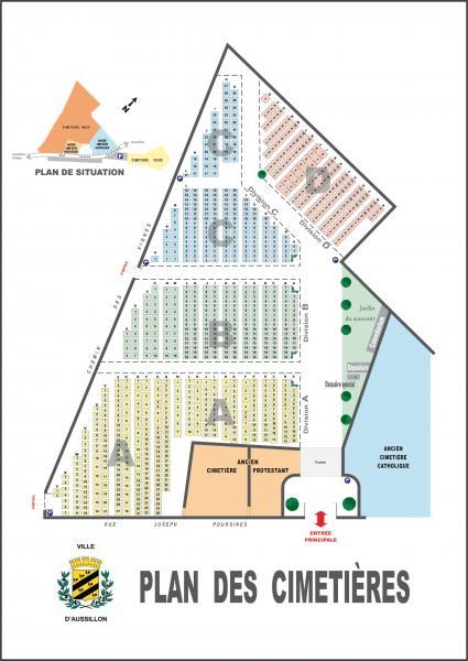 Plan des cimetières