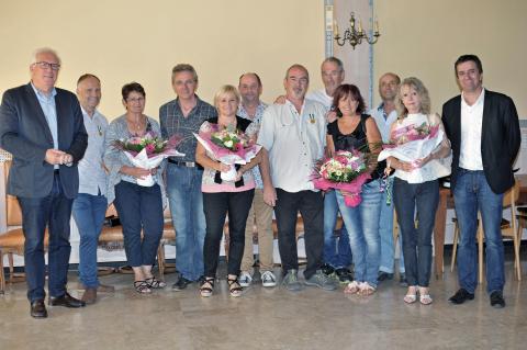 Le maire d’Aussillon, Bernard Escudier, recevait mercredi 6 septembre les nouveaux retraités et les médaillés d’honneur lors d’une cérémonie conviviale.