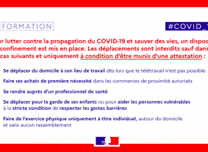 Attestation de déplacement