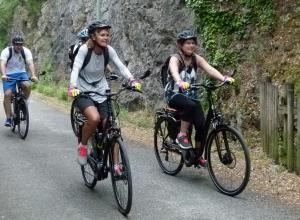 Un vélo électrique prêté par le Parc