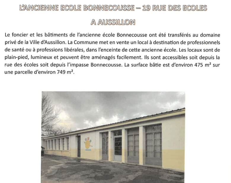 Ecole Bonnecousse